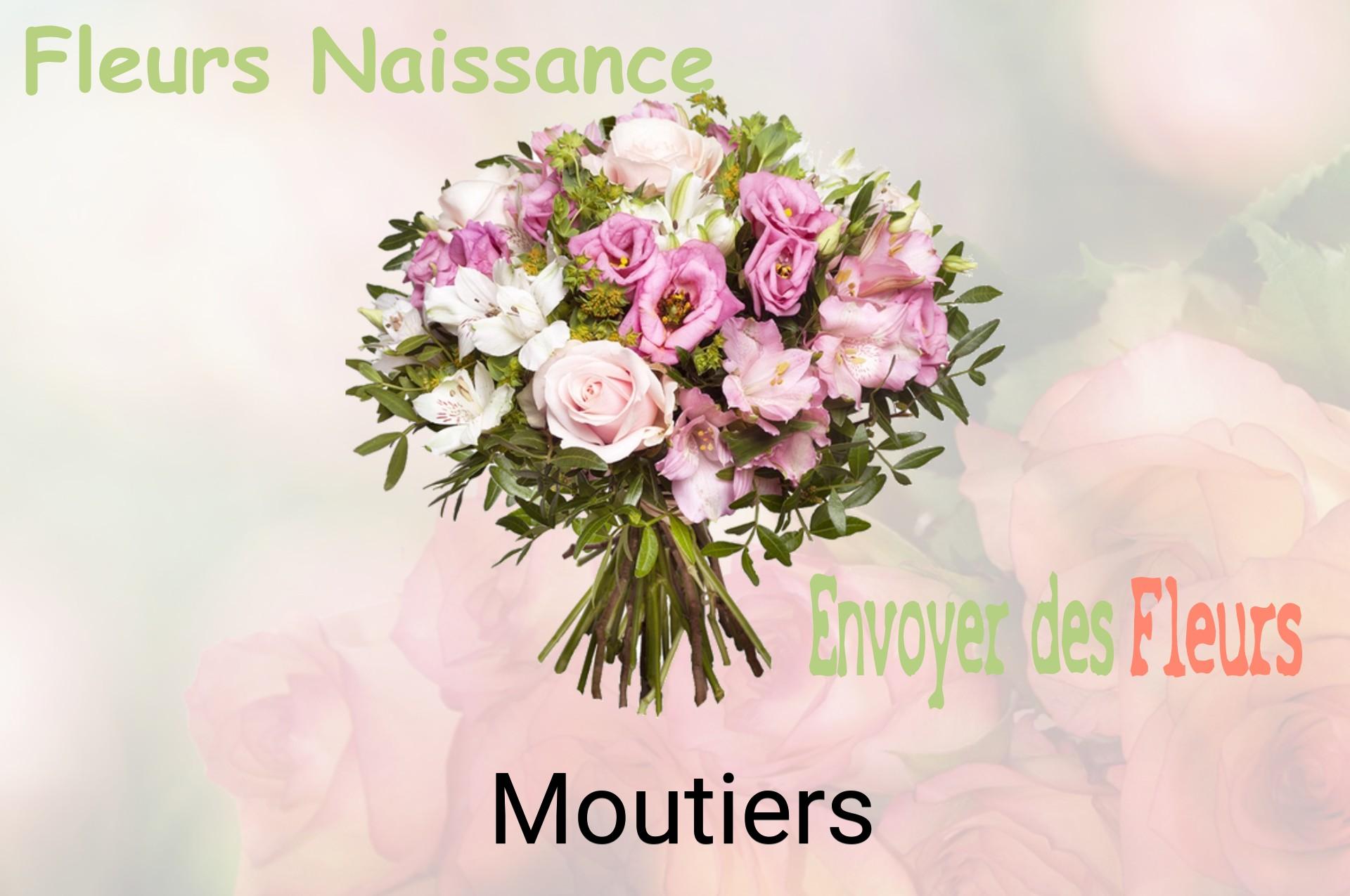 Bouquet de fleurs de naissance livré à Moutiers